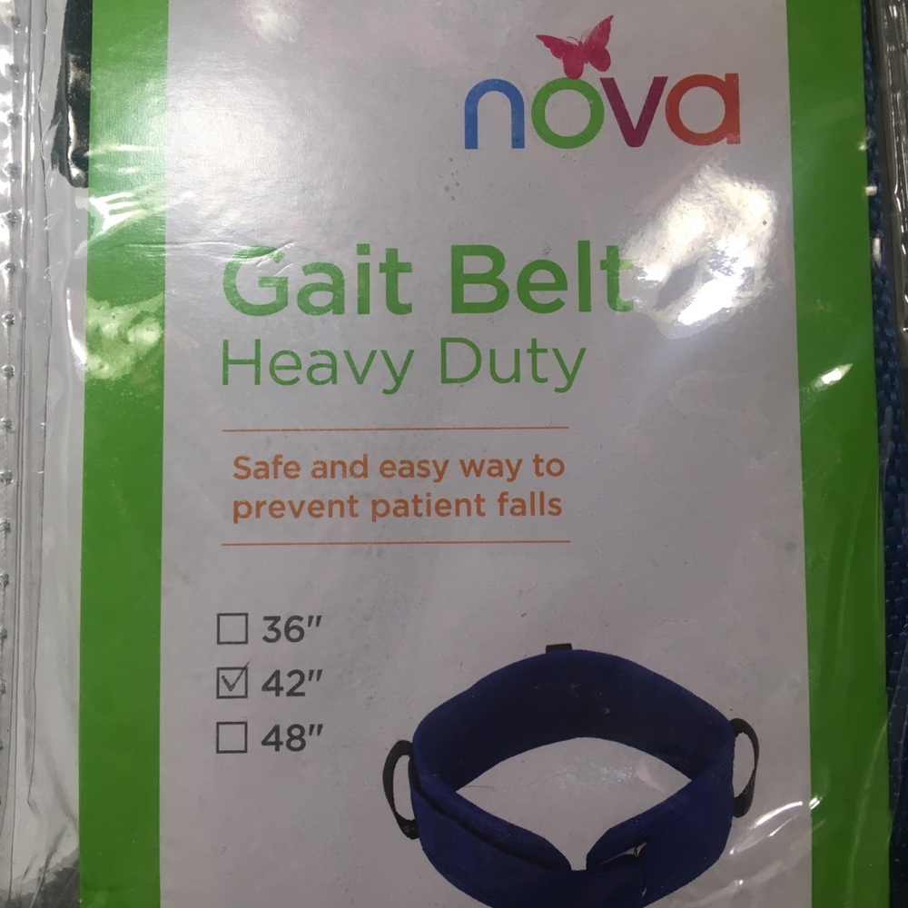 NOVA Gait Belt Heavy Duty 42" NWOT